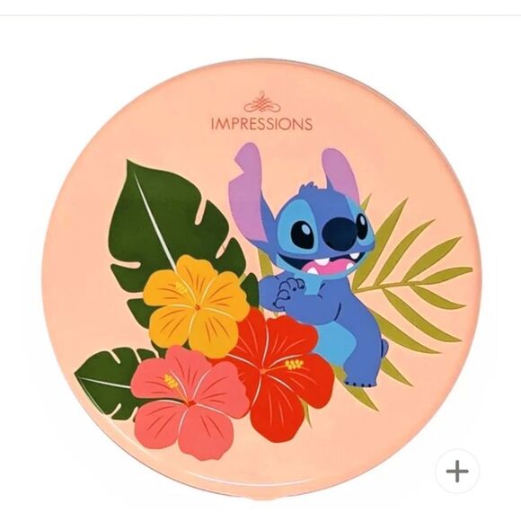 Impressions X Disney Stitch LED Rechargeable Compact Mirror- Coral - Picture 2 of 8